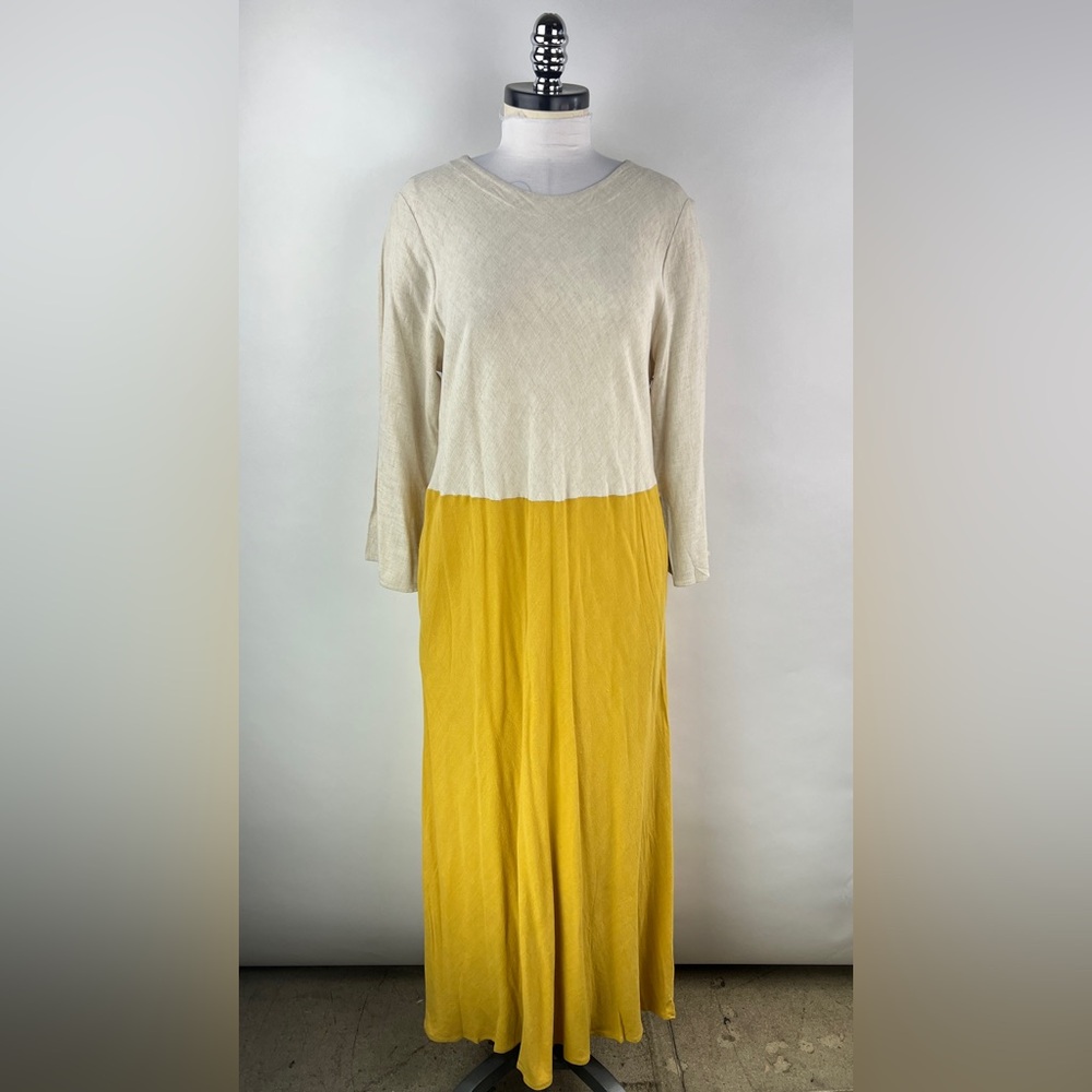 💚 3166. Maxi Long Sleeve Loose Fit Dress